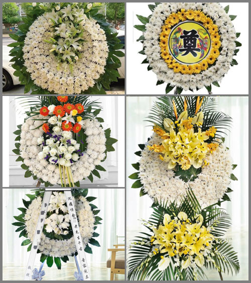 湖北襄阳市南漳县九集镇方家集村花圈速递